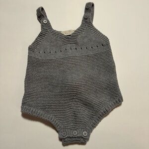 Stella McCartney Kids Gray Knit Romper